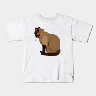 Paper Cut Cats Series! Pondering Kids T-Shirt